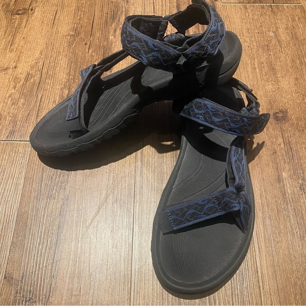 Teva Women's Black and Navy Sandals